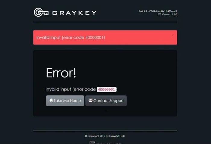 Giao diện phần mềm của GrayKey. Ảnh: Motherboard.