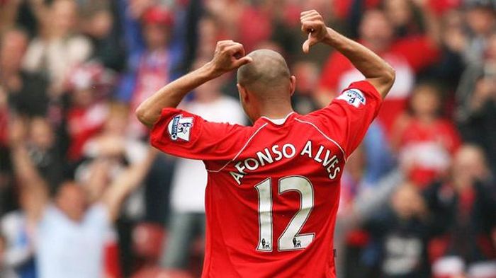 Afonso Alves tỏa sáng trong chiến thắng lịch sử 8-1 của Boro trước Man City năm 2008