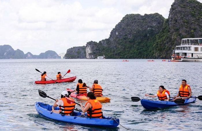 Du thuyền trên vịnh Hạ Long là một tour trọn gói gồm các dịch vụ tham quan vịnh, ngủ đêm, ăn uống, spa, massage, thể thao... Nghỉ đêm trên du thuyền là dòng sản phẩm du lịch cao cấp, với những trải nghiệm hoàn toàn mới và khác biệt, vì tất cả các hoạt động đều diễn ra trên tàu hoặc trên mặt nước, phù hợp cho nhóm bạn, gia đình - kể cả gia đình có trẻ nhỏ