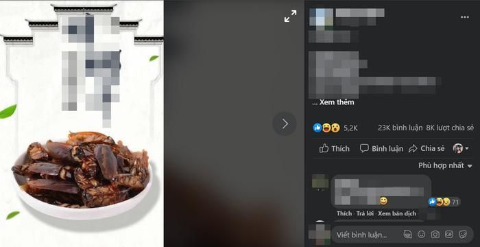 Bài đăng thu hút rất nhiều bình luận và chia sẻ
