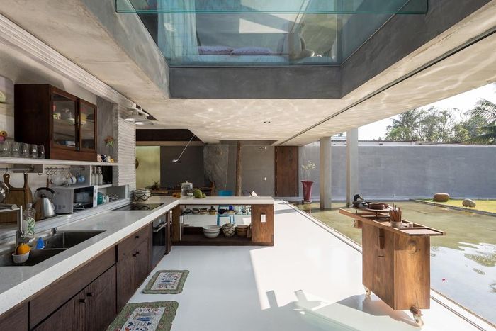  Chính vì vậy, trên khu đất 280 m2, chủ nhà muốn có một không gian sống gần gũi với thiên nhiên. 