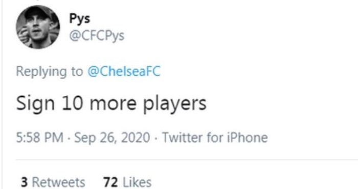 "Hãy mua thêm 10 cầu thủ nữa đi, Chelsea"