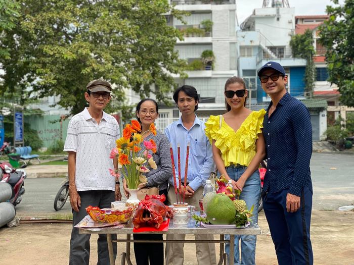 Vợ chồng Thúy Diễm xây nhà mới.