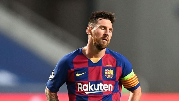 Messi đang bất mãn với ban lãnh đạo của Barca. Ảnh: Getty.