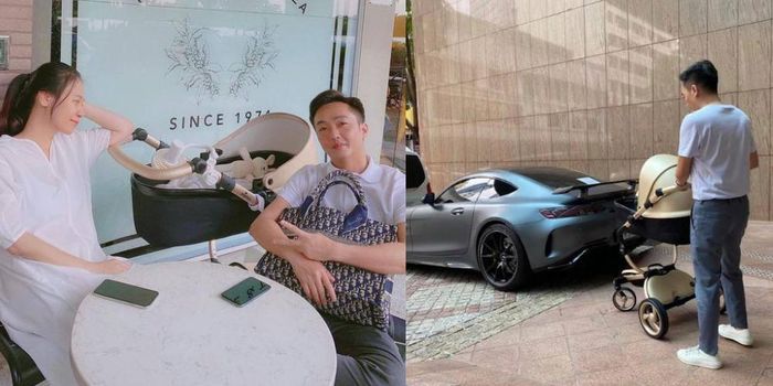 Cường Đô La bắt đầu "nghiện" đăng ảnh vợ con kể từ lúc Suchin chào đời.