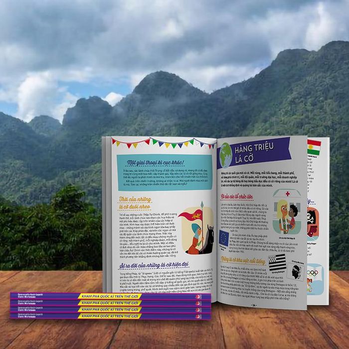 Sách được in màu giúp bạn đọc nhận thức nhiều câu chuyện văn hóa đặc sắc khác.