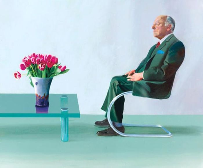 Bức “Chân dung ngài David Webster” (David Hockney, 1971), sẽ được đấu giá. Ảnh: Christie’s