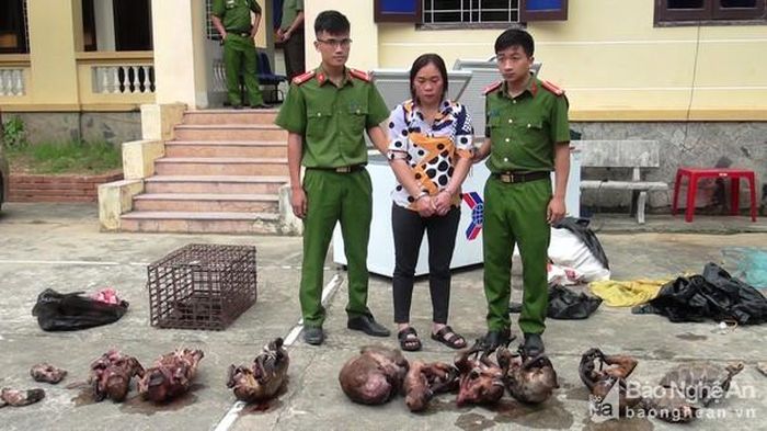 Đối tượng Hoàng Thị Thu. Ảnh: Hoài Chung