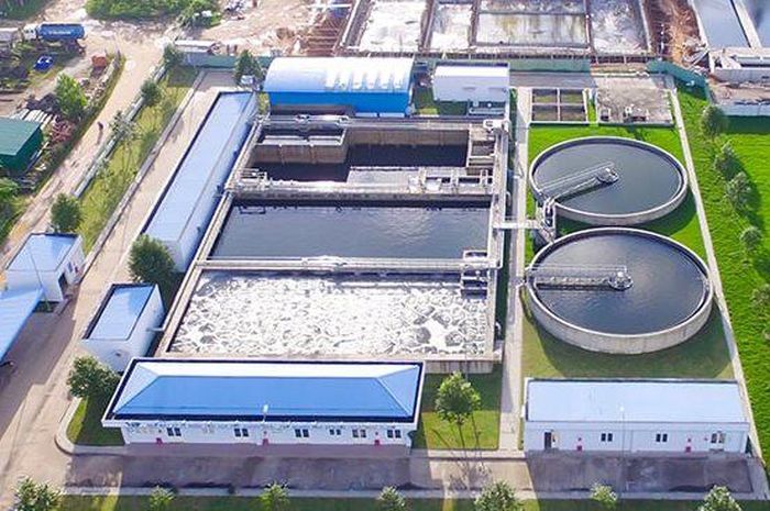 Nhà máy xử lý nước thải tập trung – một trong các yếu tố quan trọng trong KCN. Ảnh: Becamex