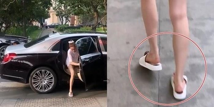 Ngọc Trinh đi dép ở nhà đến trung tâm thương mại