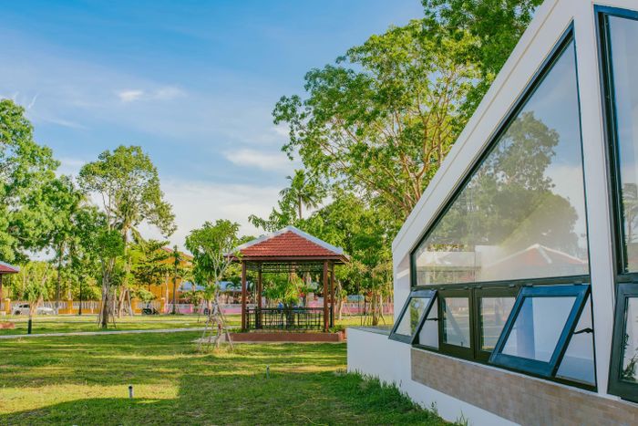 Mảng xanh được chú trọng trong thiết kế công viên.