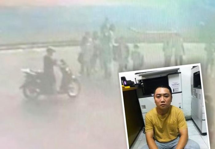 Đối tượng Hải và hình ảnh Hải giật Iphone 11 của nam sinh bị camera ghi lại