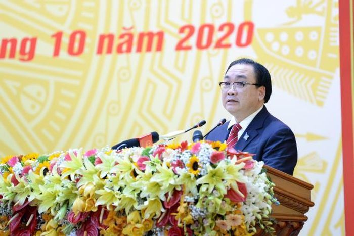 Ông Hoàng Trung Hải phát biểu chỉ đạo tại Đại hội.