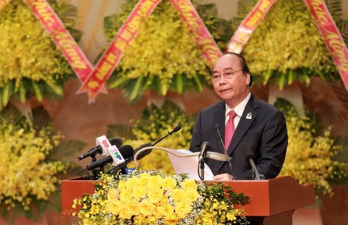 Thủ tướng Nguyễn Xuân Phúc phát biểu chỉ đạo Đại hội Đảng bộ TP Hải Phòng nhiệm kỳ 2020-2025.