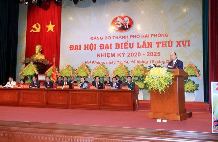  Đại hội đại biểu Đảng bộ thành phố Hải Phòng lần thứ XVI.