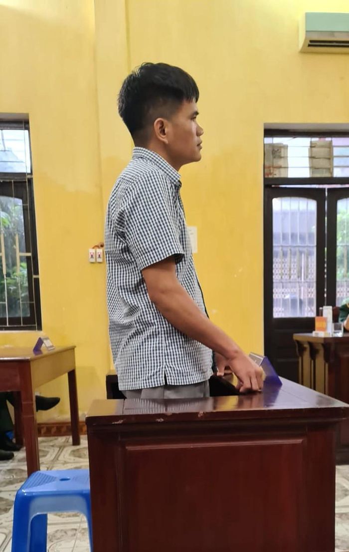 Bị cáo tại tòa.