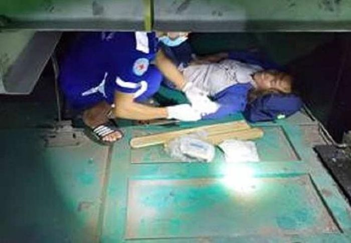 Hiện trường vụ việc.