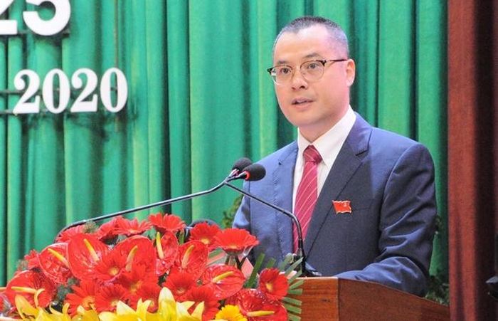 Bí thư Tỉnh ủy, Chủ tịch UBND tỉnh Phú Yên Phạm Đại Dương phát biểu khai mạc Đại hội. Ảnh: Ngọc Thắng
