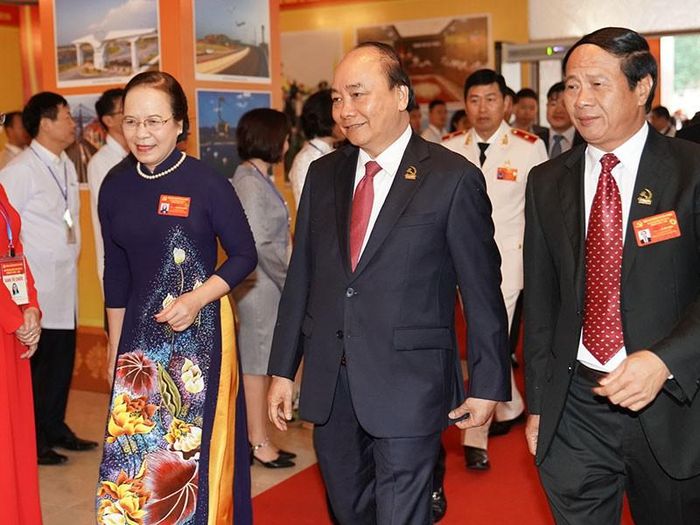 Thủ tướng Nguyễn Xuân Phúc dự Đại hội đại biểu Đảng bộ TP Hải Phòng nhiệm kỳ 2020-2025. Ảnh: VGP