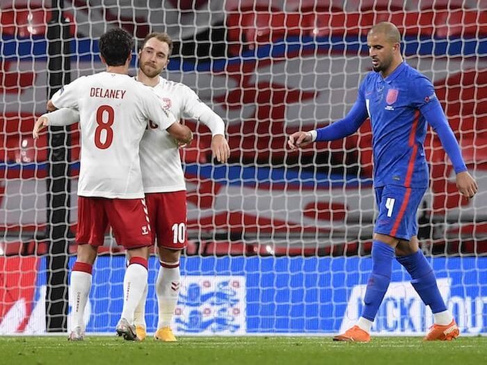 Eriksen ghi bàn thắng duy nhất của trận đấu. 