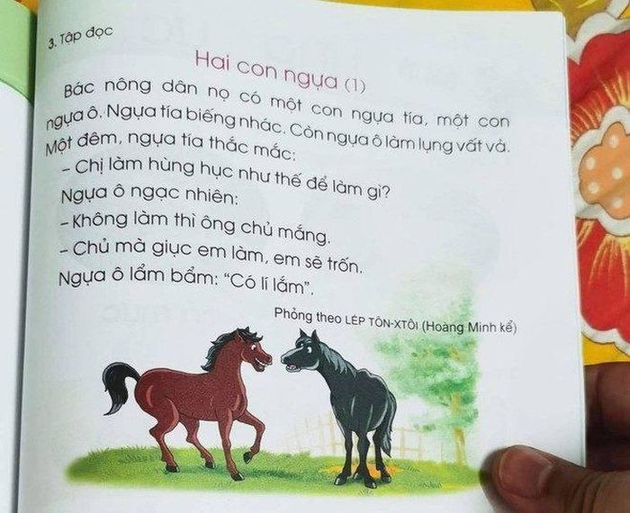 Một số bài tập đọc của SGK lớp 1 gây nhiều ý kiến trái chiều