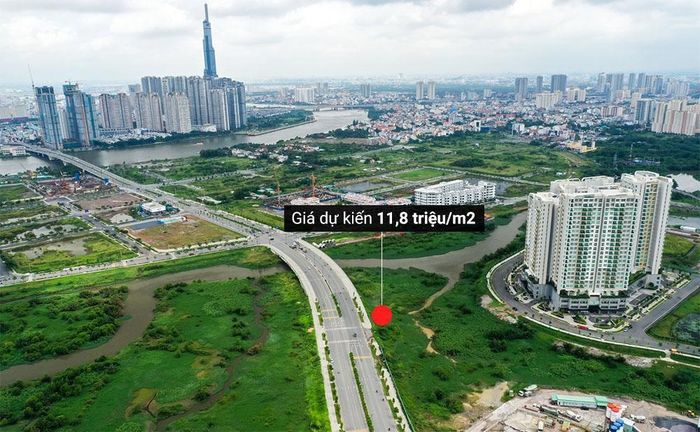  Một trong những lô đất dự kiến đấu giá ở Thủ Thiêm. Ảnh: Quỳnh Danh. 