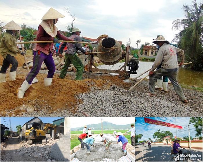 Qua gần 5 năm triển khai thực hiện, chương trình NTM ở Nghệ An tiếp tục tạo sự chuyển biến mạnh mẽ, thay đổi diện mạo khu vực nông thôn, chất lượng sống cho người dân nông thôn ngày một nâng cao; những kết quả đạt được khá toàn diện, ngày càng đi vào chiều sâu với nhiều dấu ấn rõ nét. Ảnh tư liệu PV-CTV