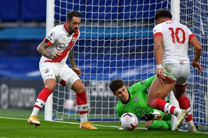  Kepa gây thất vọng trong ngày trở lại khung gỗ Chelsea. Ảnh: Getty. 