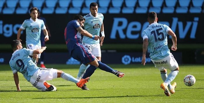 Suarez mở tỷ số cho Atletico ngay từ phút thứ 6