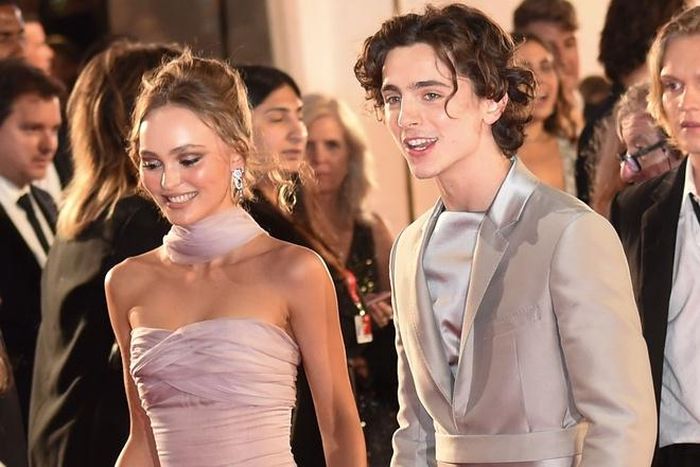 Timotheé Chalamet và con gái Johnny Depp thuở còn mặn nồng. Ảnh: Getty.