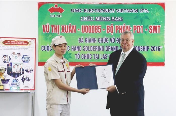 Vũ Thị Xuân đã chinh phục nhiều cuộc thi quốc tế dành cho công nhân hàn