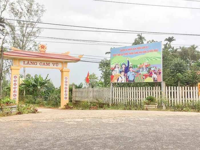 Một làng quê ở xã Cam Thủy, huyện Cam Lộ nỗ lực xây dựng nông thôn mới - Ảnh : ĐT
