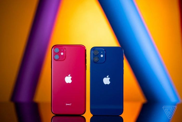 Theo đánh giá của The Verge, iPhone 12 là sự tổng hòa giữa vẻ đẹp hiện đại, thanh lịch từ iPhone 11 và nét đẹp hoài cổ của thời iPhone 4, 5. Thiết kế sườn máy được vát phẳng vuông vức tạo cảm giác thoải mái khi cầm, tuy nhiên điểm trừ là mặt lưng kính bóng dễ bám vân tay.