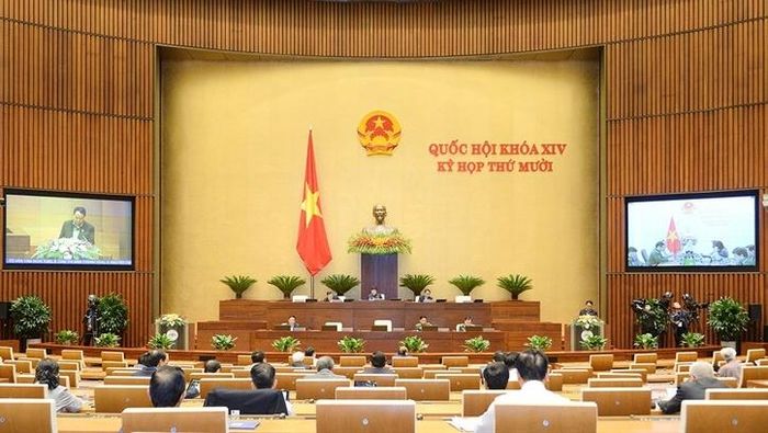 Quốc hội thảo luận dự thảo Luật Biên phòng Việt Nam. Ảnh: Quốc hội