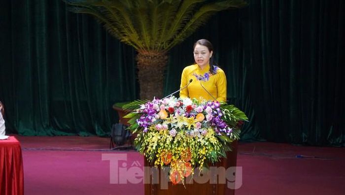 Bà Nguyễn Thị Thu Hà tái đắc cử Bí thư Tỉnh ủy Ninh Bình nhiệm kỳ 2020-2025 - Ảnh: Hoàng Long