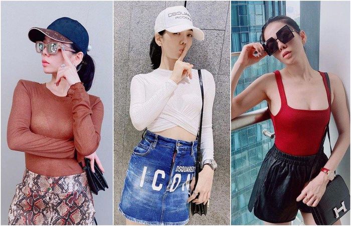 Theo dõi đủ lâu sẽ biết đây không phải là lần đầu tiên "nữ hoàng phòng trà" trông khác lạ như thế này. Mỹ nhân U40 thường xuyên ra đường với da trơn láng, môi không màu và che đậy bằng mũ kính.