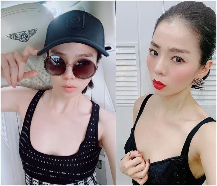 Lúc đi hát đậm đà, sắc sảo biết bao nhiêu nhưng khi lên đồ ra phố cô nàng lại không buồn đánh một chút son.