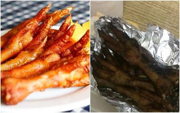 Mua chân gà nướng vàng ruộm, người này lại nhân về món chân gà "bóng đêm".