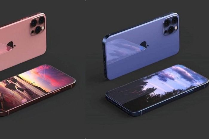 Nhìn từ phía trước, iPhone 12 Pro rất giống với bản iPhone 12, hai bản đều có màn hình 6.1 inch, được trang bị công nghệ OLED và phủ gốm