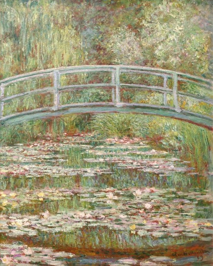  Bức Bridge over a Pond of Water Lilies của Monet. Ảnh: Getty. 