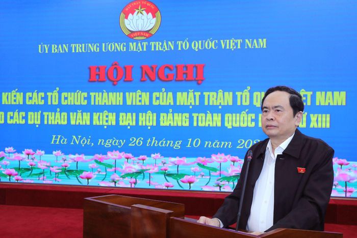 Chủ tịch Ủy ban Trung ương MTTQ Việt Nam Trần Thanh Mẫn