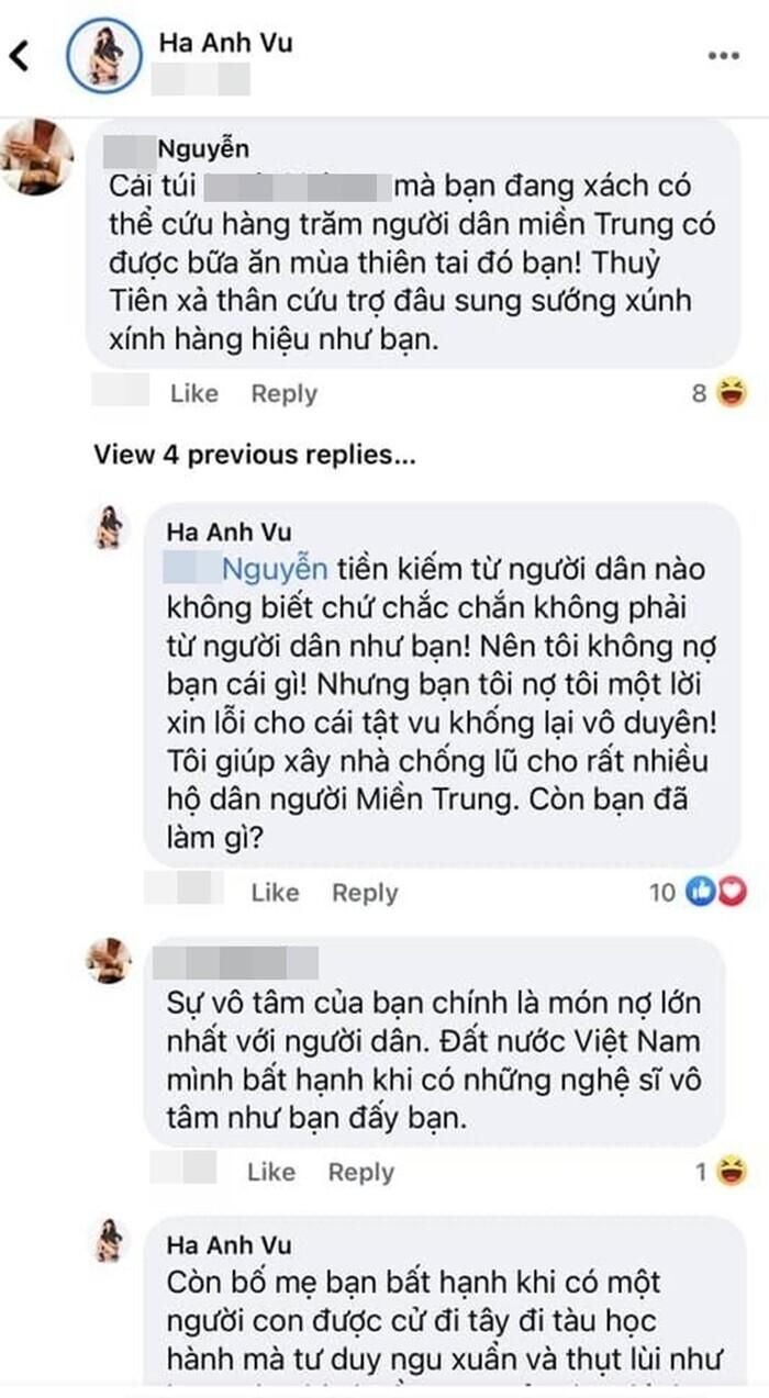 Cô nàng bị anti-fan mỉa mai, so sánh với Thủy Tiên.
