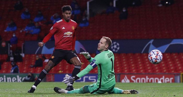 Rashford lập hat-trick vào lưới RB Leipzig