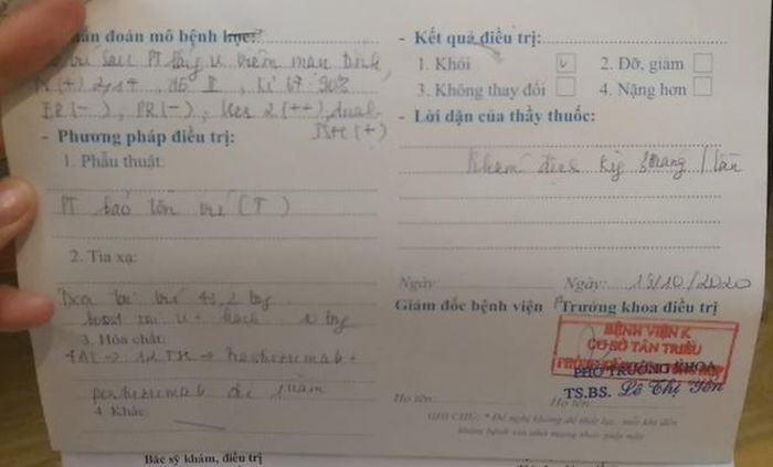  Các chỉ số về bệnh ung thư của Thủy Tiên đã âm tính. Ảnh: NVCC. 