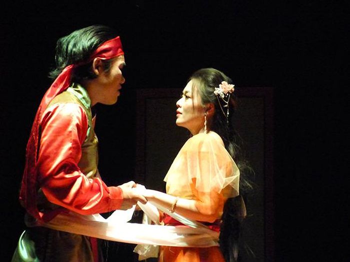 Quốc Cường vai A Ngưu, Đoàn Tường Vy vai Nguyệt Hồng (Ảnh: H.K)
