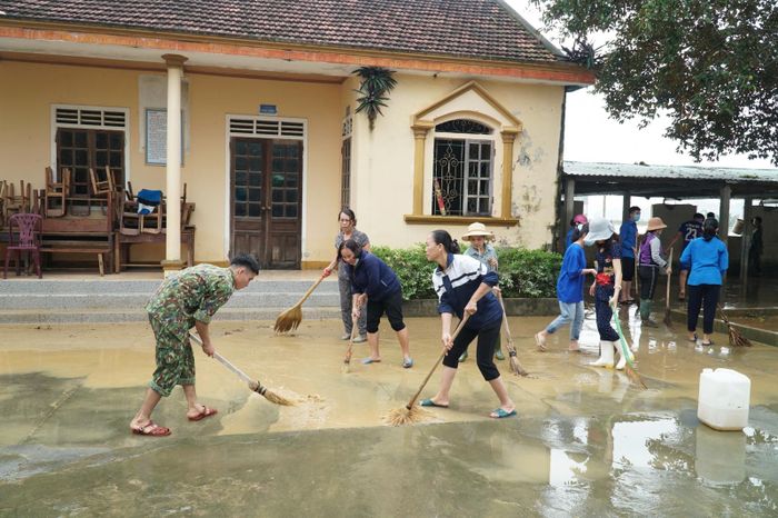 Hiện 100% các trường học tại Thanh Chương đã dọn dẹp xong, chuẩn bị các điều kiện dạy học trở lại