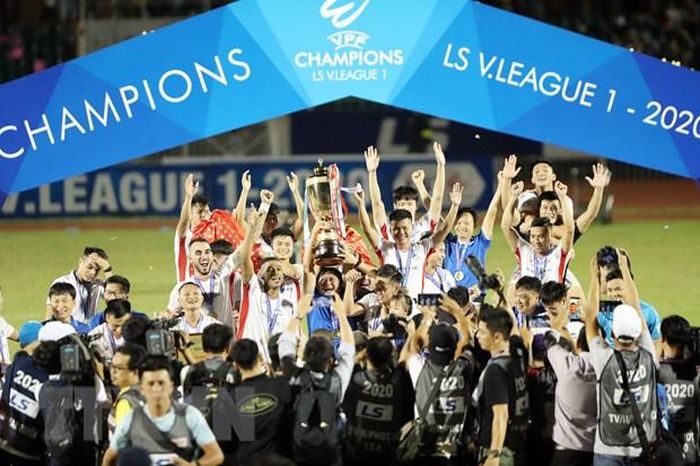  Viettel xứng đáng vô địch V-League 2020. (Ảnh: TTXVN) 