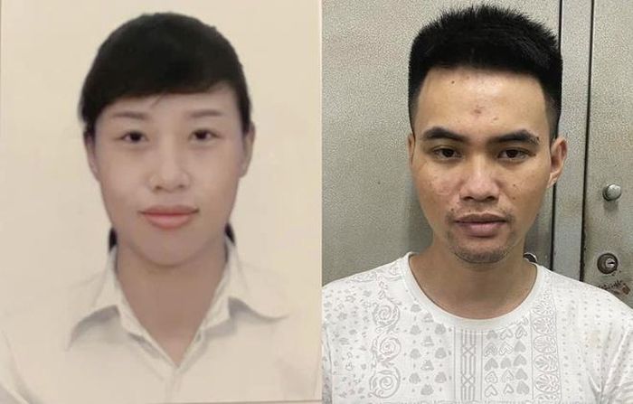 Nguyễn Thị Phương Nga và Lưu Văn Cường. Ảnh: Công an Hà Nội.