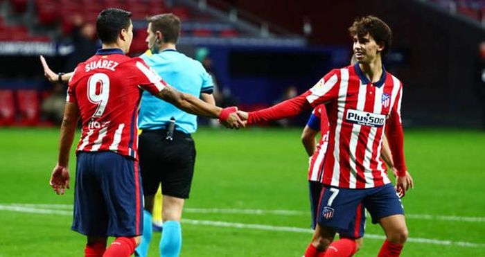 Sự kết hợp ăn ý giữa Suarez và Felix giúp Atletico Madrid ghi đến 17 bàn thắng và vẫn đang bất bại ở La Liga sau 7 trận đầu mùa này