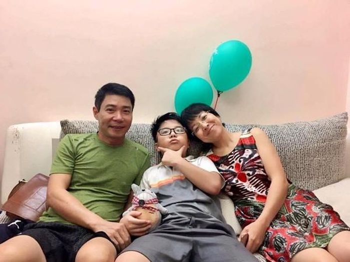Công Lý - Thảo Vân cùng con trai Gia Bảo lúc còn hạnh phúc.